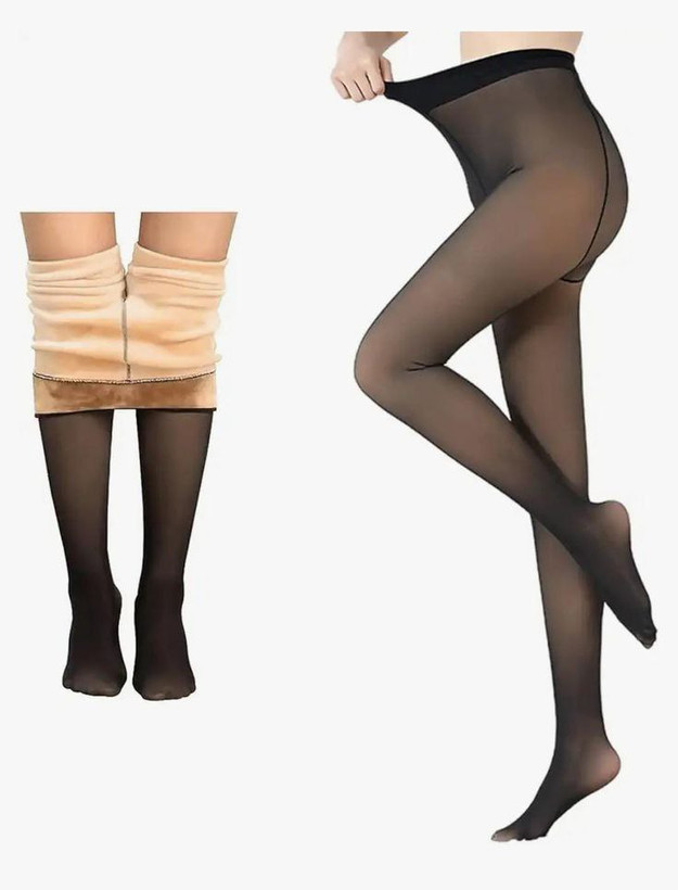 جورابشلواری سهبعدی توکرکی نانو/ گرم و شفاف/سایز l-xxl